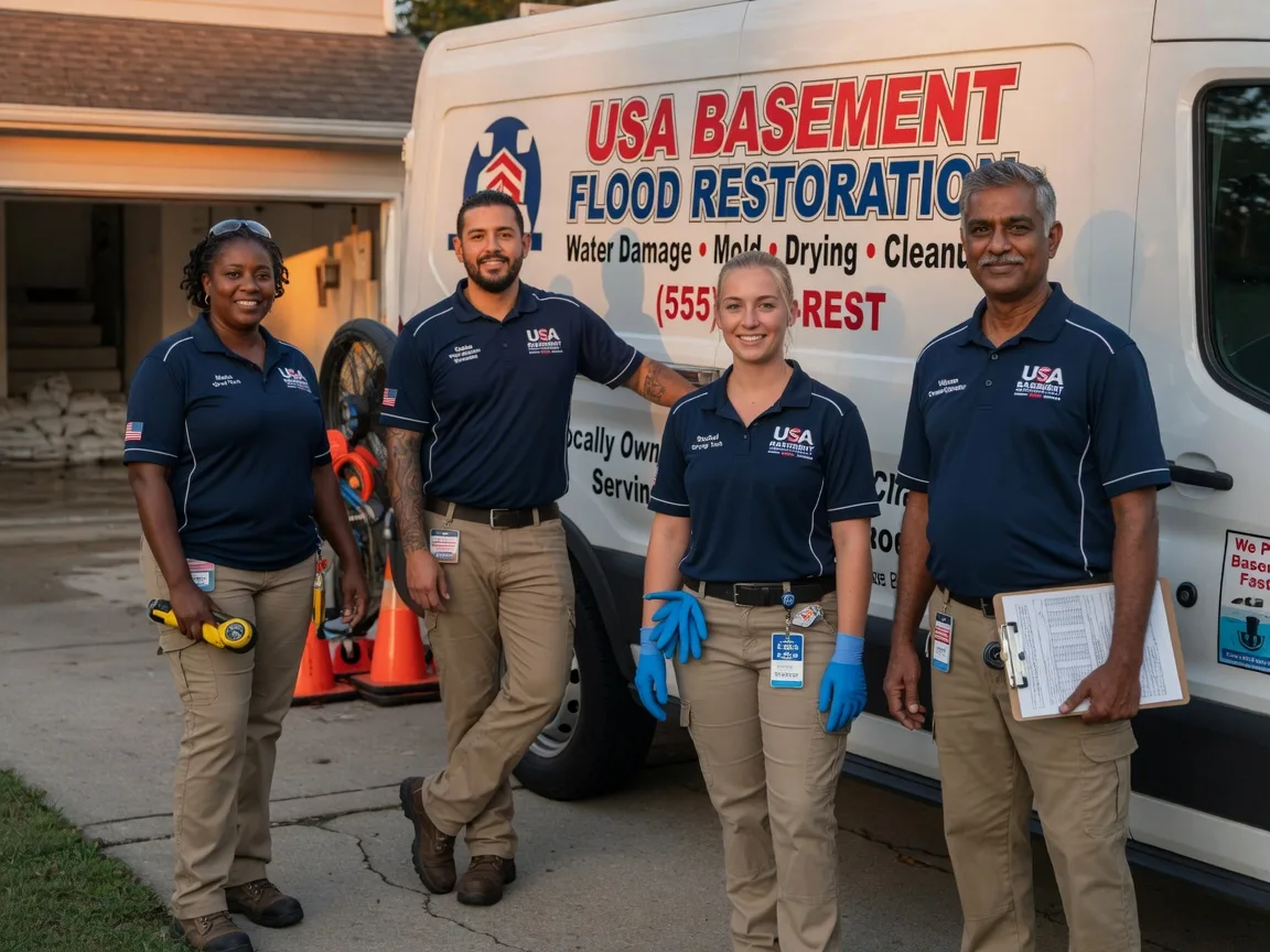 Basement Flood Cleanup company in Four States, WV